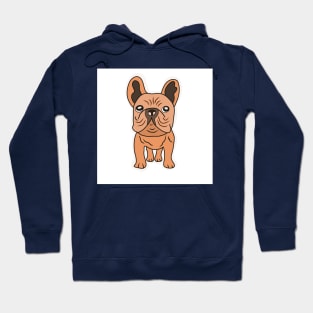 Isolated of a cute puppy french bulldog Hoodie